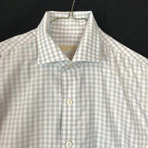 Michael Kors Non-Iron Gingham Check Shirt